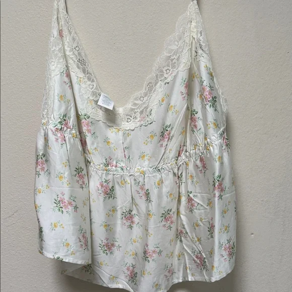 Aerie Floral Skirt Set - Cream and Pink - Picture 4 of 5